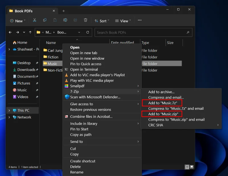 Slik bruker du 7-Zip på Windows 11