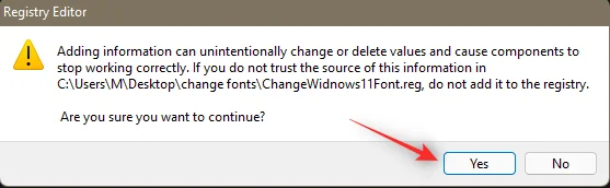 Fontin vaihtaminen Windows 11:ssä