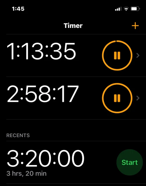 A Multi-Timer használata iPhone-on iOS 17 rendszerrel