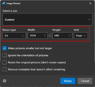 Jak hromadně změnit velikost obrázků pomocí PowerToys ve Windows