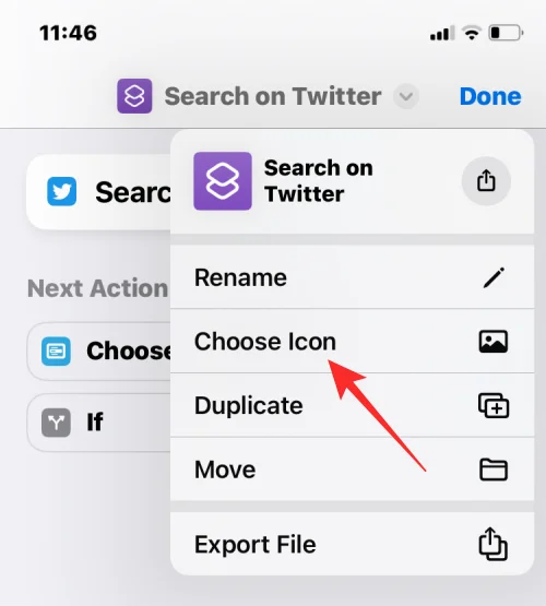 Parancsikonok létrehozása, szerkesztése és megosztása iPhone-on