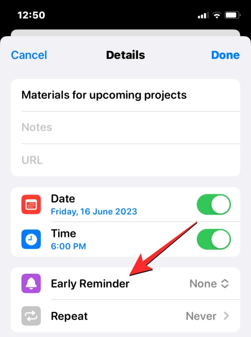 Korai emlékeztetők beállítása iOS 17 rendszeren
