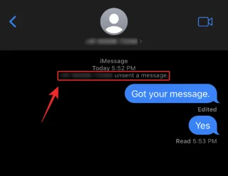 Hvordan vite om noen har slettet meldingen sin på iPhone ved å bruke Angre sending