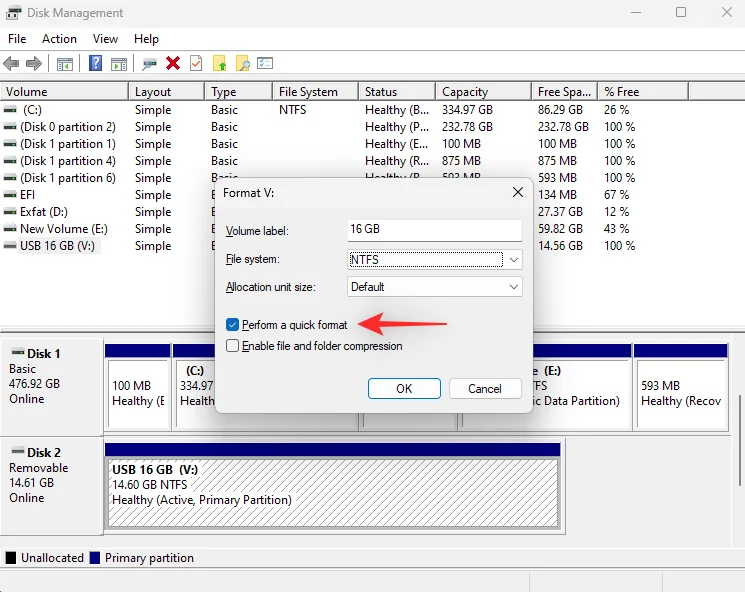 5 простих способів відформатувати USB у NTFS Windows 11