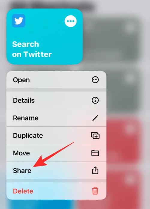Parancsikonok létrehozása, szerkesztése és megosztása iPhone-on