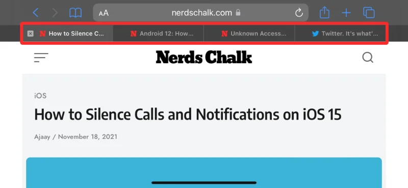 IOS 15: Co je panel karet Landscape v Safari?