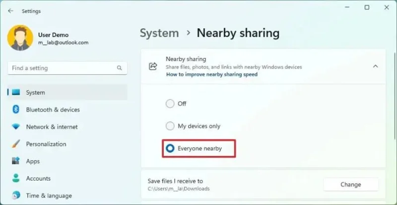 Jak povolit sdílení v okolí ve Windows 11