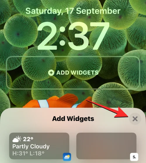 Tömmer widgets på låsskärmen batteriet på iPhone på iOS 16?