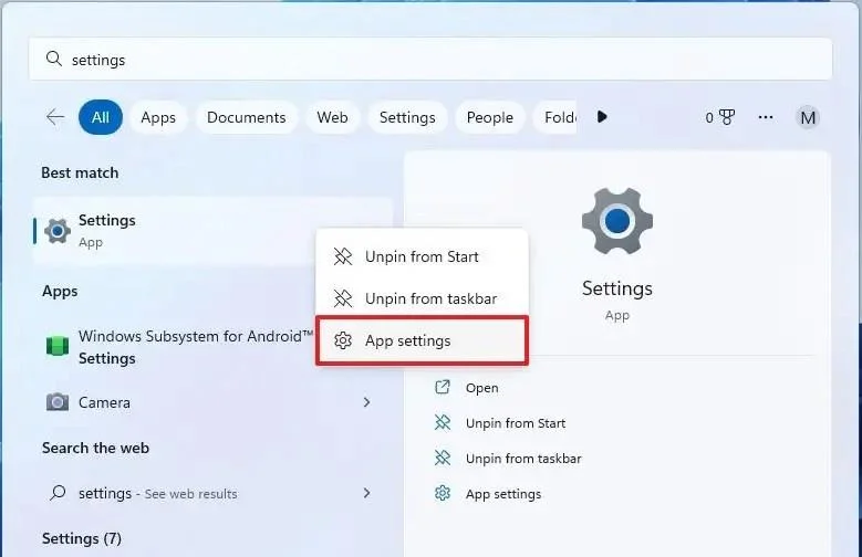 Як скинути налаштування програми на Windows 11