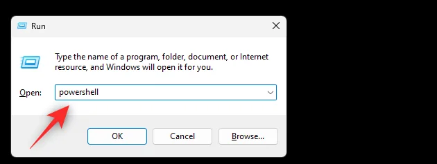 PowerShell elindítása