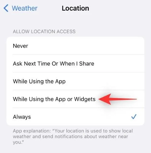 Як виправити розряд батареї програми Weather App на iOS 16