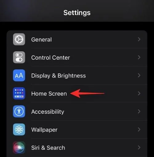 Hva er søkeknappen på startskjermen på iOS 16?