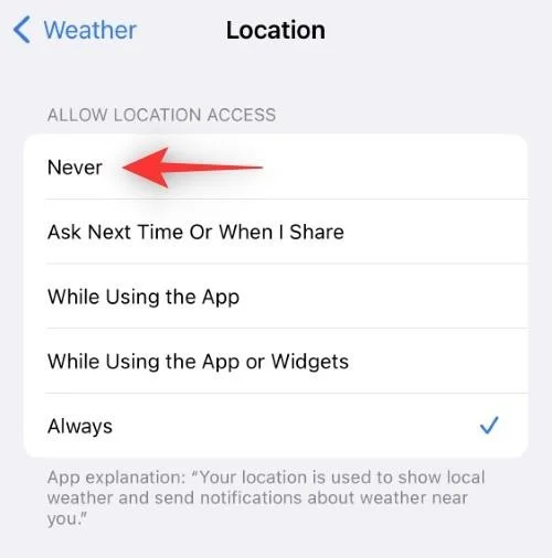 Як виправити розряд батареї програми Weather App на iOS 16