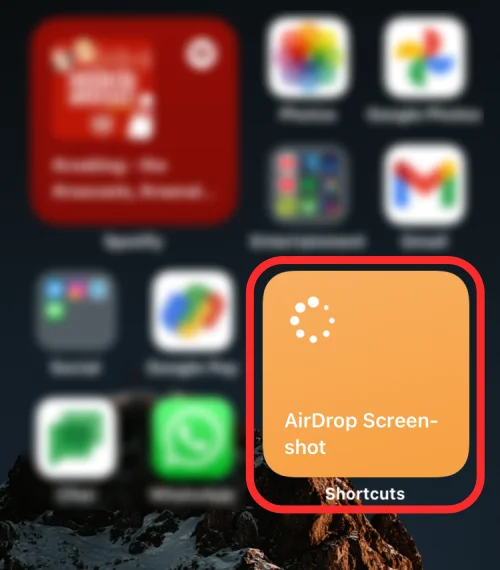 Az utolsó képernyőkép gyors megosztása iPhone-on az AirDrop segítségével