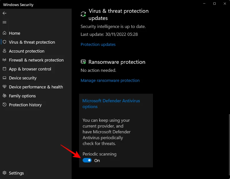 6 sätt att inaktivera Windows Security antivirus i Windows 11
