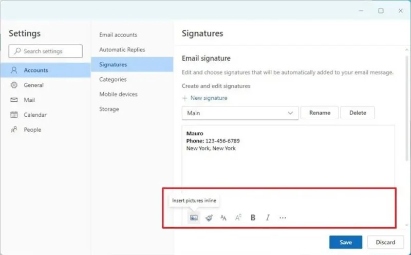 Як створити підпис електронної пошти в новій програмі Outlook для Windows 11