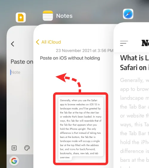 Як вставити на iPhone без утримання