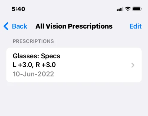 Як додати свій рецепт Vision у програму Health на iPhone на iOS 16
