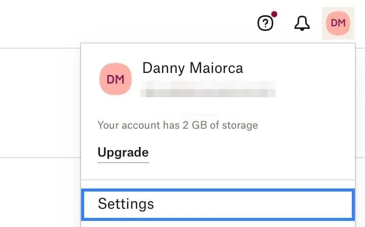 Dropbox: Как да прегледате настройките си за сигурност