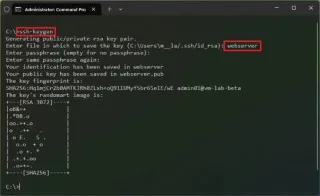 Jak vygenerovat klíče SSH ve Windows 11