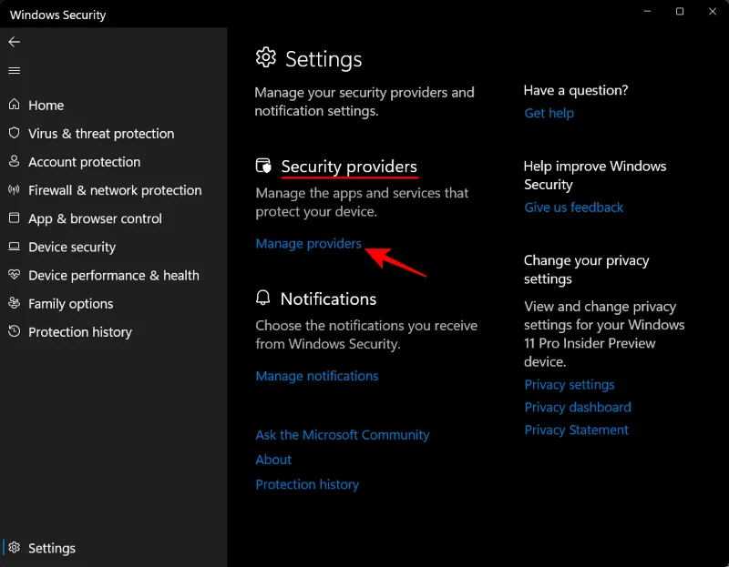 6 sätt att inaktivera Windows Security antivirus i Windows 11