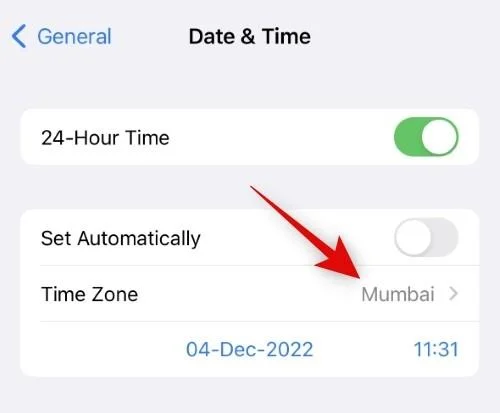 Az idő szerkesztése iPhone-on