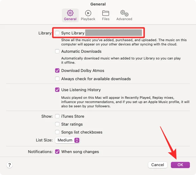 A „Felhő zenei könyvtár frissítése” hiba javítása az Apple Music alkalmazásban