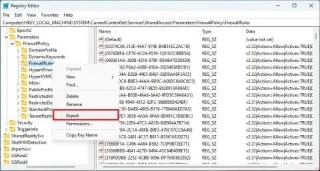 Jak exportovat a importovat jednotlivá pravidla brány firewall ve Windows 11