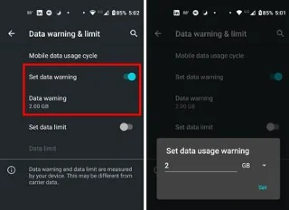 Android: увімкнути або вимкнути фонові дані
