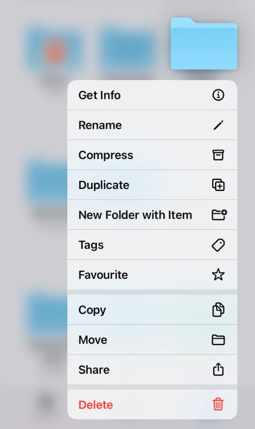 Fájlok elérése iPhone-on