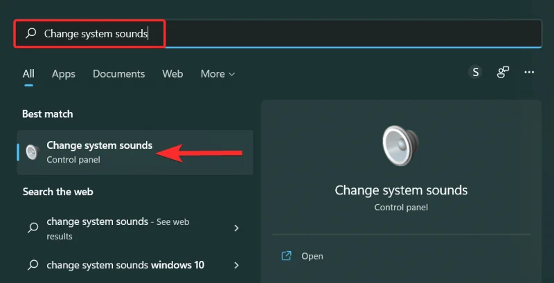 Återställ systemljud
