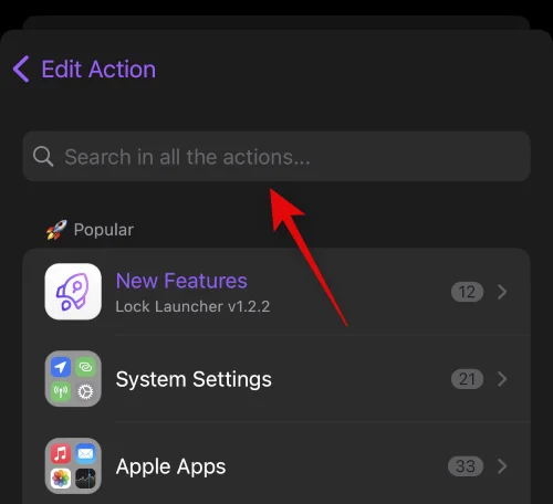 Alkalmazás-parancsikonok hozzáadása a Dynamic Islandhez a Lock Launcher segítségével