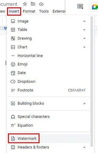 Как да добавите текстов воден знак в Google Документи