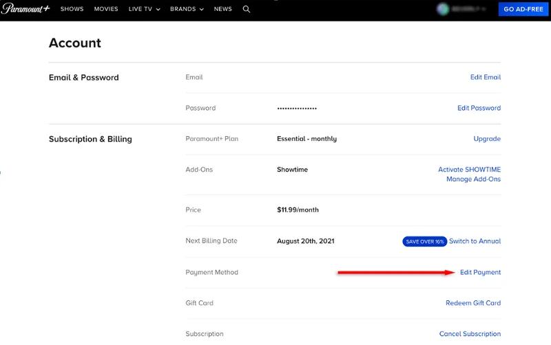 Как да анулирате абонамента си за SHOWTIME