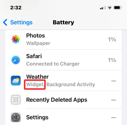 Tömmer widgets på låsskärmen batteriet på iPhone på iOS 16?