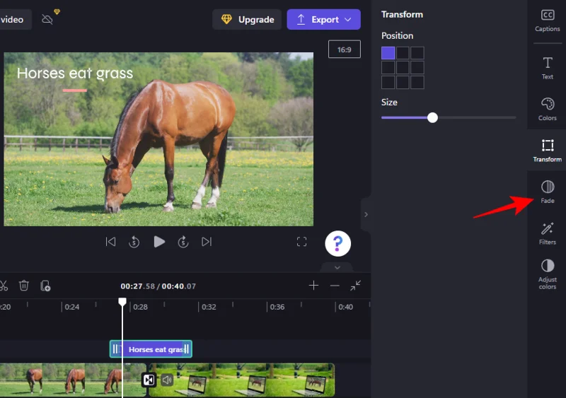 Jak přidat přechody v Clipchamp