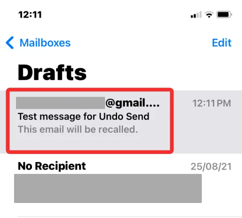 IOS 16: як відкликати повідомлення в Apple Mail