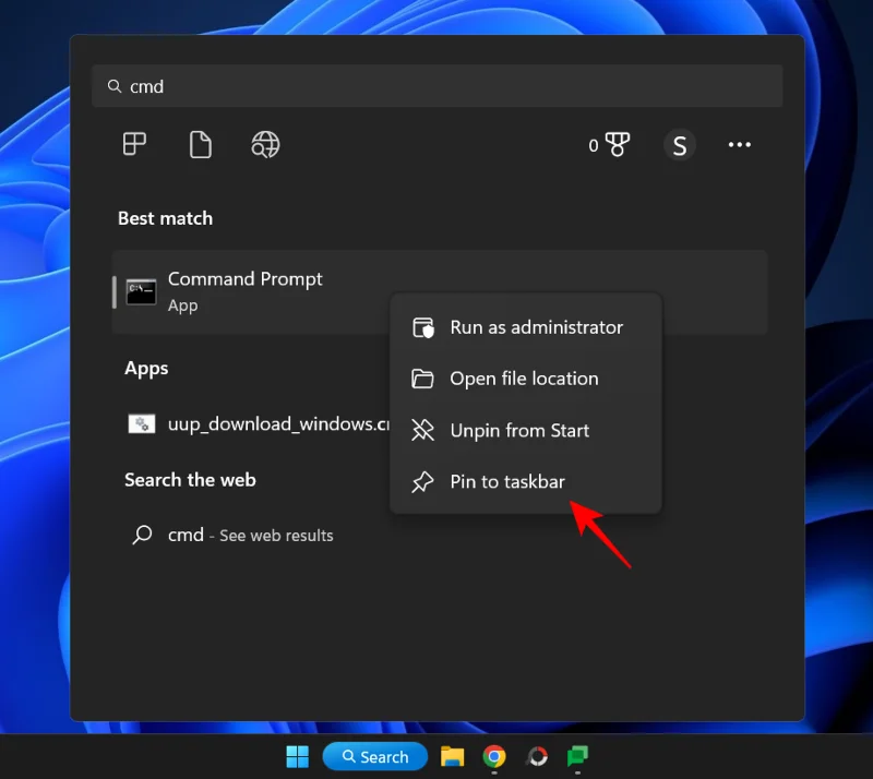 14 начина за отваряне на командния ред в Windows 11