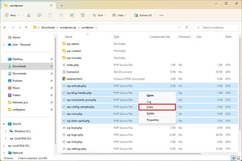 Jak rozbalit soubory ve Windows 11, 10