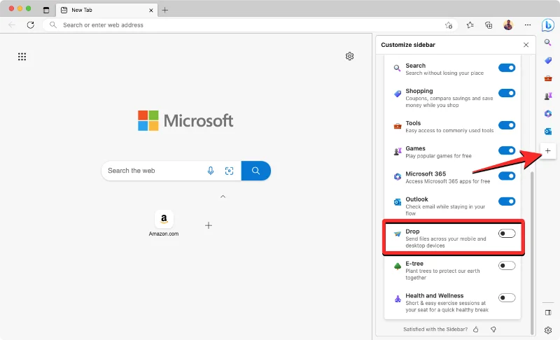 Tiedostojen siirtäminen Microsoft Edge Dropilla [2023]