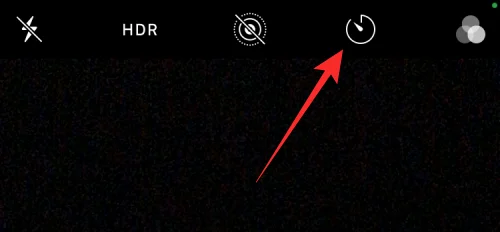 Időzítő beállítása iPhone kamerán