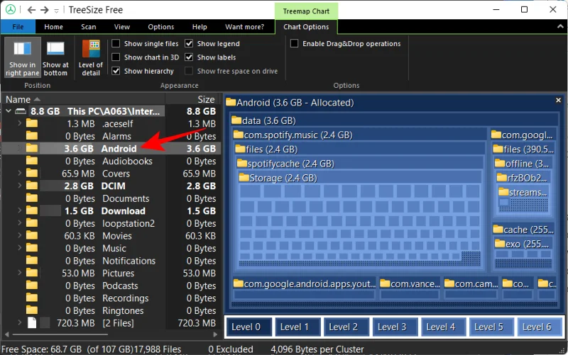 Slik sjekker du brukt plass på Android fra en Windows-PC via MTP