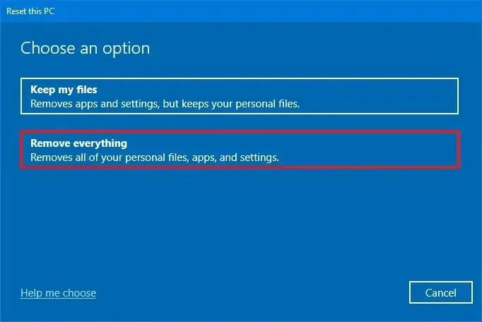 Як скинути Windows 10, видаливши все