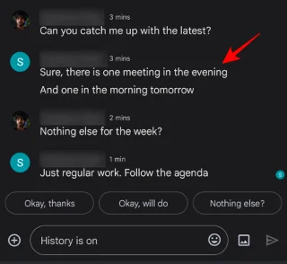 Slik siterer du i svar i Google Chat