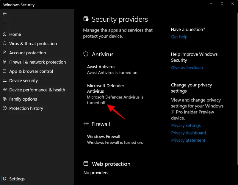 6 sätt att inaktivera Windows Security antivirus i Windows 11