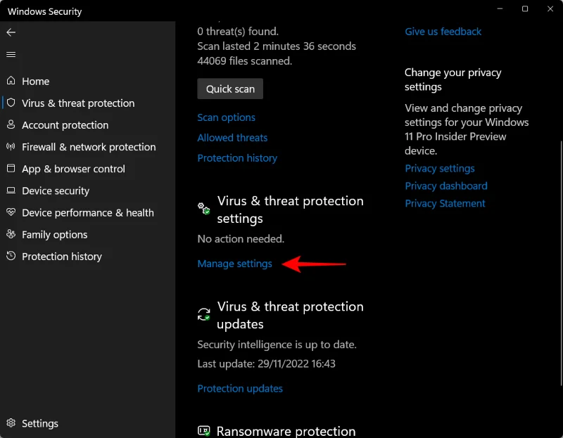 6 sätt att inaktivera Windows Security antivirus i Windows 11