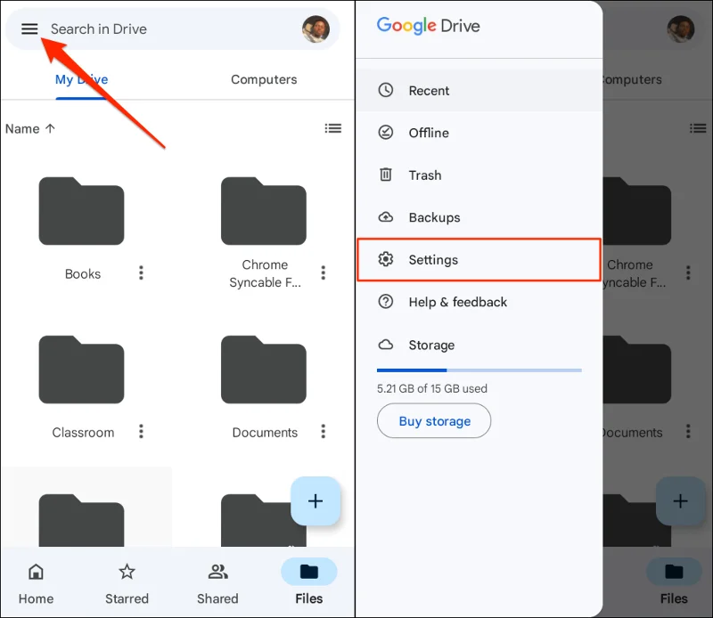Slik aktiverer du mørk modus for Google Drive