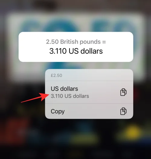 Як конвертувати валюту за допомогою камери на iPhone на iOS 16
