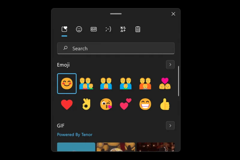 Jak používat Emojis ve Windows 11 pomocí klávesových zkratek