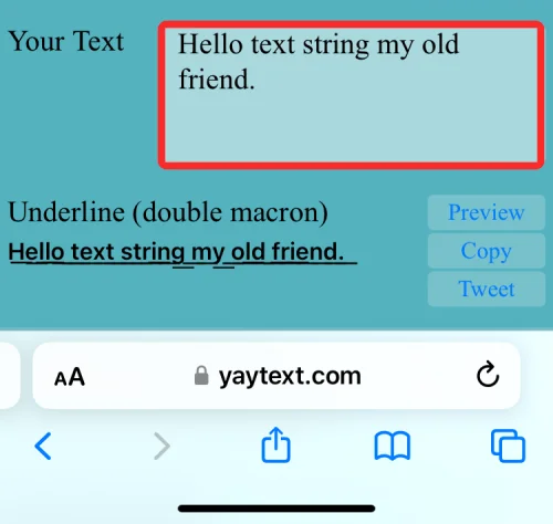 Hur man understryker text på iPhone